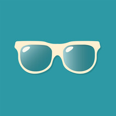 Collection of flat summer icons including tropical elements, beach items, and travel essentials. Perfect for web, apps, posters, and seasonal designs.