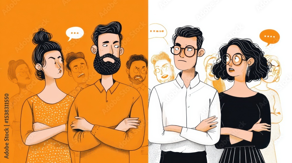 Poster Exploring the Difference Between Reacting and Responding in Communication With Distinct Visual Representations