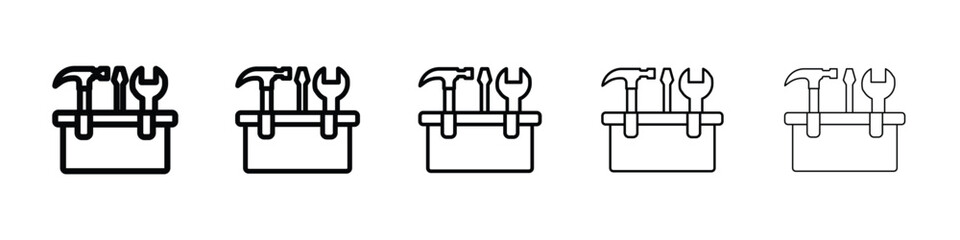 Toolbox icon for social media, app, and web design. Vector illustration.
