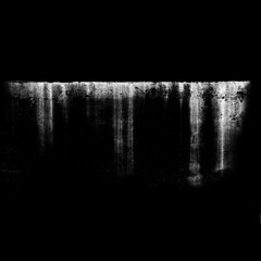 Grunge Wall Stain Texture Alpha Channel on Black Background