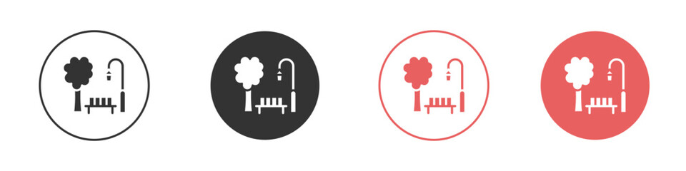 park icon simple flat graphic illustration.