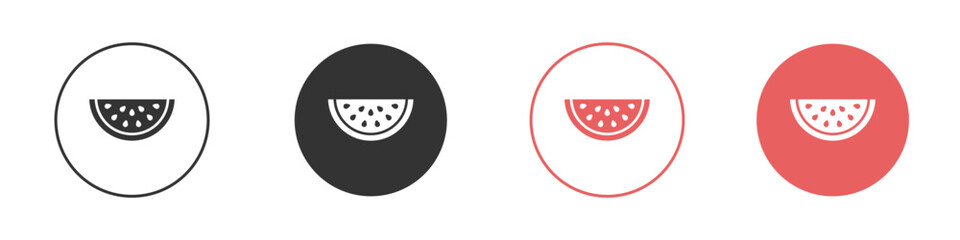 Watermelon icon simple flat graphic illustration.