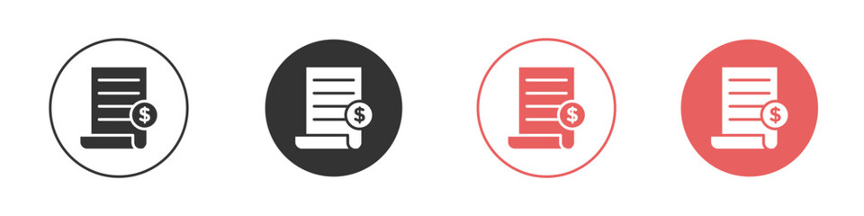 Tax icon simple flat graphic illustration.
