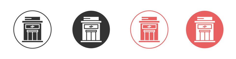 Store icon simple flat graphic illustration.