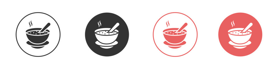 Soup icon for social media, app, and web design. Vector illustration.