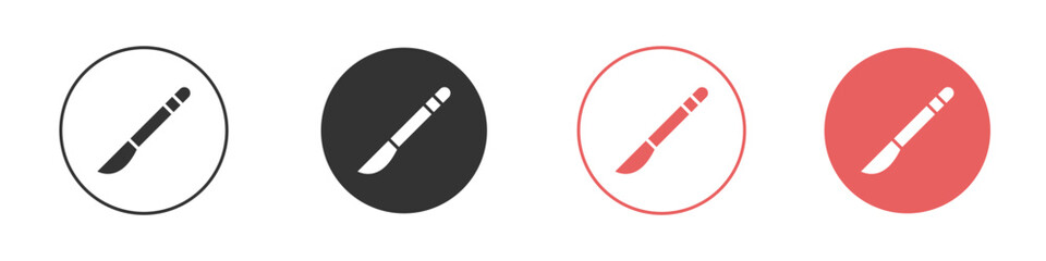 Scalpel icon for social media, app, and web design. Vector illustration.