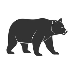 silhouette of a bear