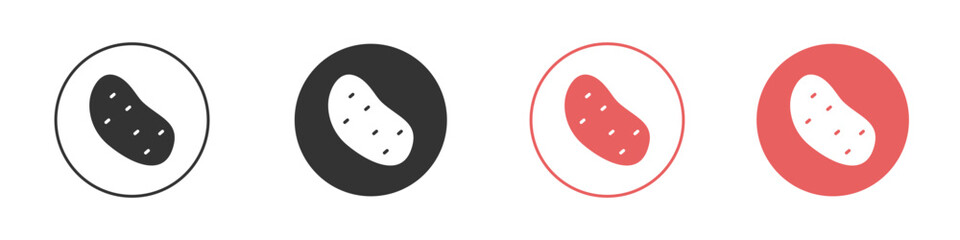 Potato icon simple flat graphic illustration.