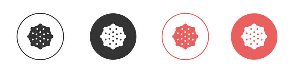 Massage ball icon simple flat graphic illustration.