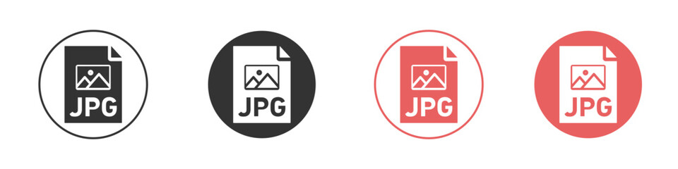 Jpg icon simple flat graphic illustration.