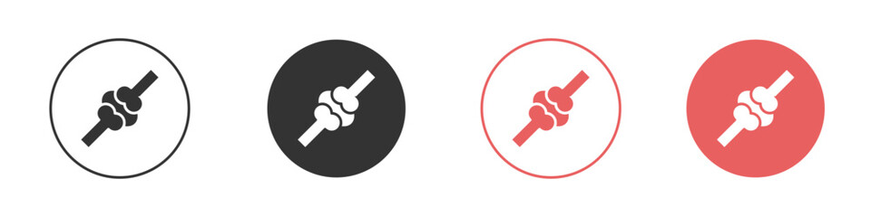 Joint icon simple flat graphic illustration.