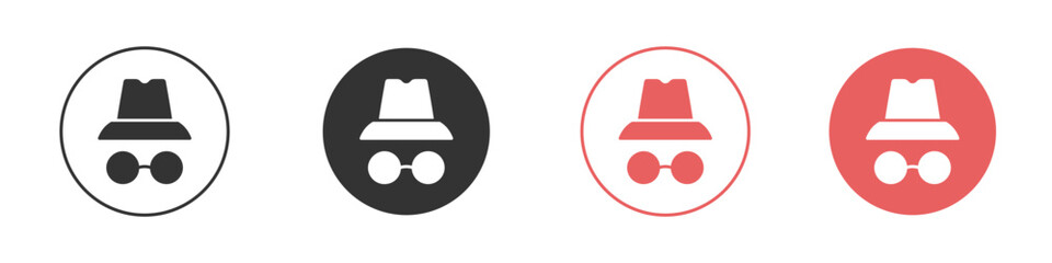 Incognito icon simple flat graphic illustration.
