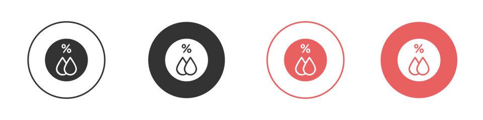Humidity icon simple flat graphic illustration.
