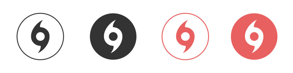 Hurricane icon simple flat graphic illustration.