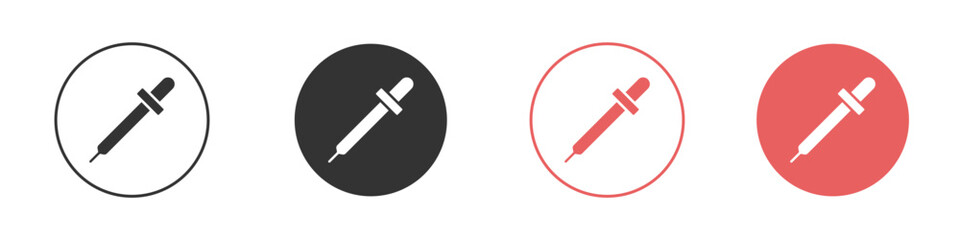 Eye dropper icon simple flat graphic illustration.