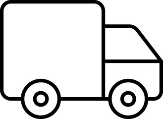 Public and Municipal Transport Line Icons Set — Thin Linear Vector Symbols of Travel and Transit .