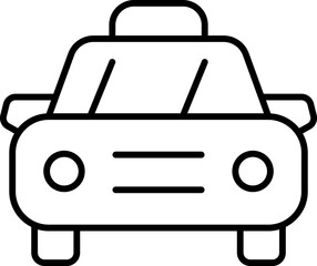 Obraz premium Public and Municipal Transport Line Icons Set — Thin Linear Vector Symbols of Travel and Transit .