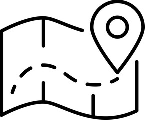 Public and Municipal Transport Line Icons Set — Thin Linear Vector Symbols of Travel and Transit .