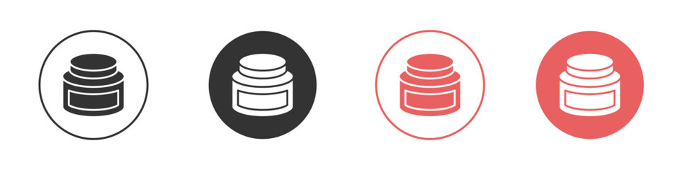 Cream icon simple flat graphic illustration.