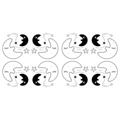 Background image of the moon and stars