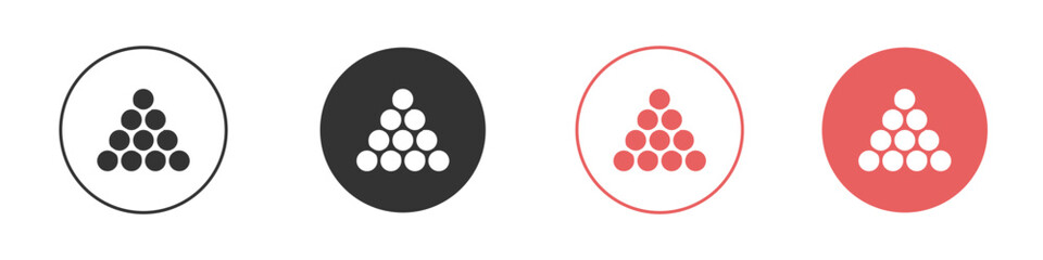 Ball pile icon simple flat graphic illustration.