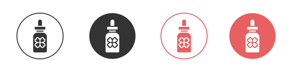 Bach flowers icon simple flat graphic illustration.