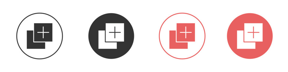 Add apps icon simple flat graphic illustration.