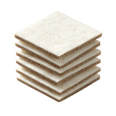 A stack of crisp, light wafers ready to be enjoyed