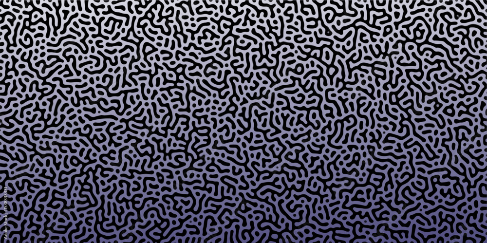 Poster abstract reaction-diffusion turing pattern natural texture purple and white gradient color scheme. l