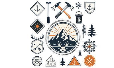 Retro Badge & Emblem Collection