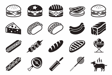 food icons set