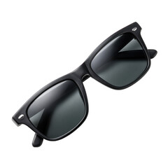 Stylish black sunglasses with dark lenses, perfect for summer outings or beach trips, adding a chic accessory to enhance any outfit.