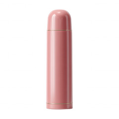 Stylish pink thermos bottle perfect for travel, keeping beverages hot or cold, with a sleek design and modern aesthetic, ideal for outdoor activities and daily hydration.