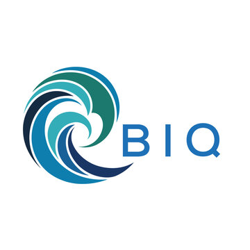 BIQ Modern Wave -Inspired Abstract Logo Design BIQ Later Logo, with BAA Text on White Background
