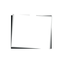 Set of square colored frames isolated on a white background.
