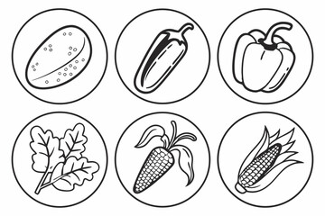 set of vegetables