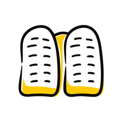 Ten commandments tablets on transparent background for web and graphic design