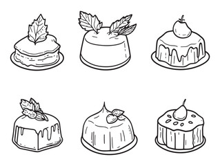 Traditional Maple Pudding Served On Decorative Plate 