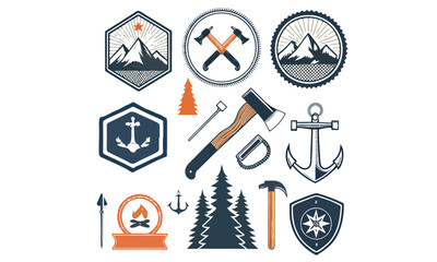 Classic Retro Car Repair and Garage Badge Vector