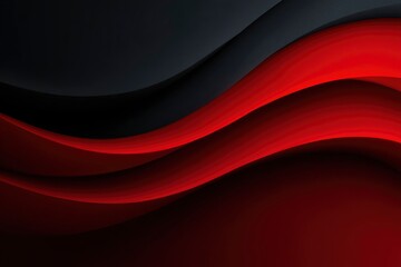 Abstract image with dark gray and flowing red shapes that create a sense of depth