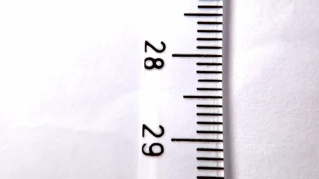 detailed close-up of a measuring tape with