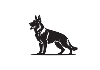 Obraz premium German Shepherd Dog Vector Illustration Design