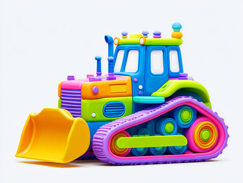 Color bulldozer model