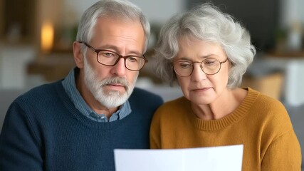 Elderly couple receiving professional advice during an in-home consultation. - Powered by Adobe