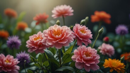 chrysanthemum, beautiful and colorful flowers