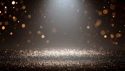 幻想と輝きが舞うゴールドステージ風背景素材６