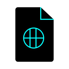 Passport Document with Globe Icon, International Travel Paperwork