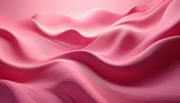 abstract pink wavy background with soft color transitions generative ai