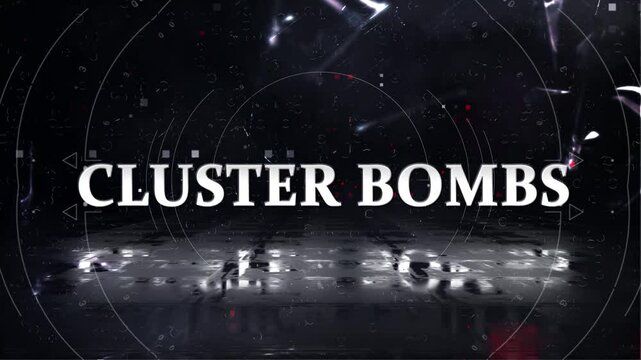 Cluster bombs words in the context of war