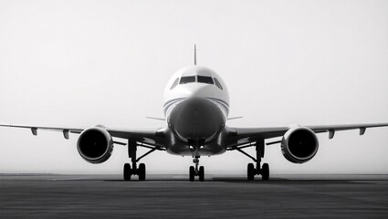 Naklejka premium airplane at airport